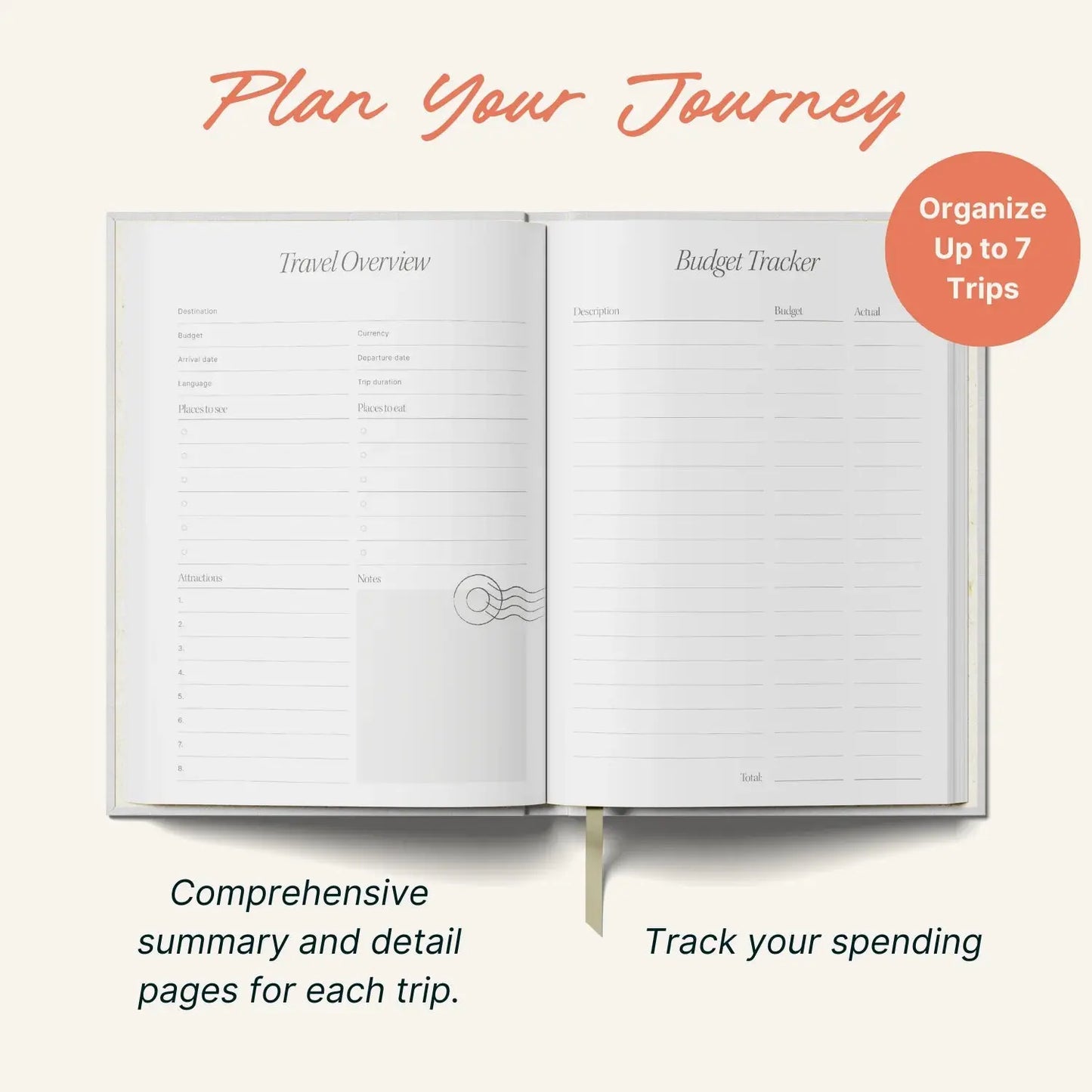 Yop & Tom Travel Planner | A5 Hardback Mountain Escape Yop & Tom