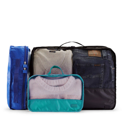Lapoche Travel Luggage Organiser: Blue / Large Lapoche