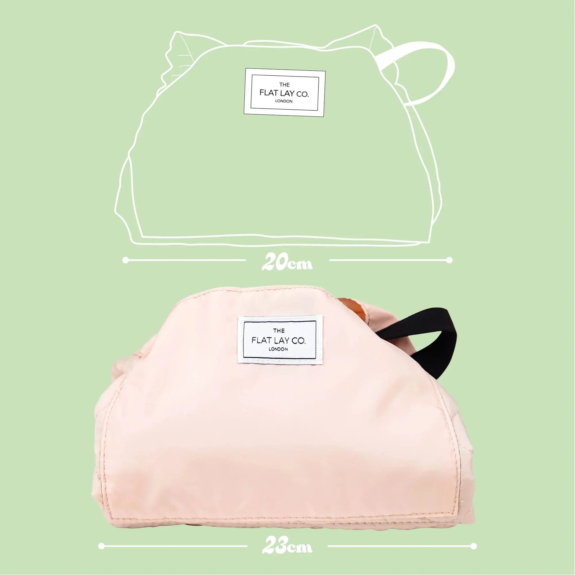 XXL Drawstring Flat Lay Makeup Bag | Black The Flat Lay Co.
