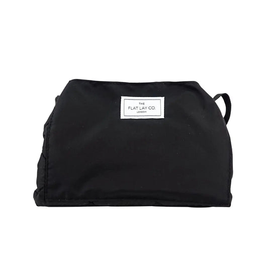 XXL Drawstring Flat Lay Makeup Bag | Black The Flat Lay Co.