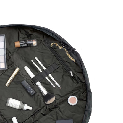 XXL Drawstring Flat Lay Makeup Bag | Black The Flat Lay Co.