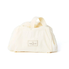 Parachute Drawstring Flat Lay Makeup Bag | Vanilla