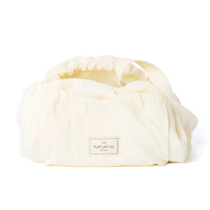 Parachute Drawstring Flat Lay Makeup Bag | Vanilla The Flat Lay Co.