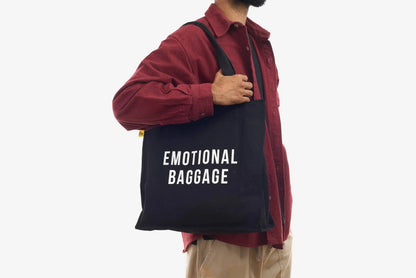The School of Life Emotional Baggage Tote Bag | Black The School of Life