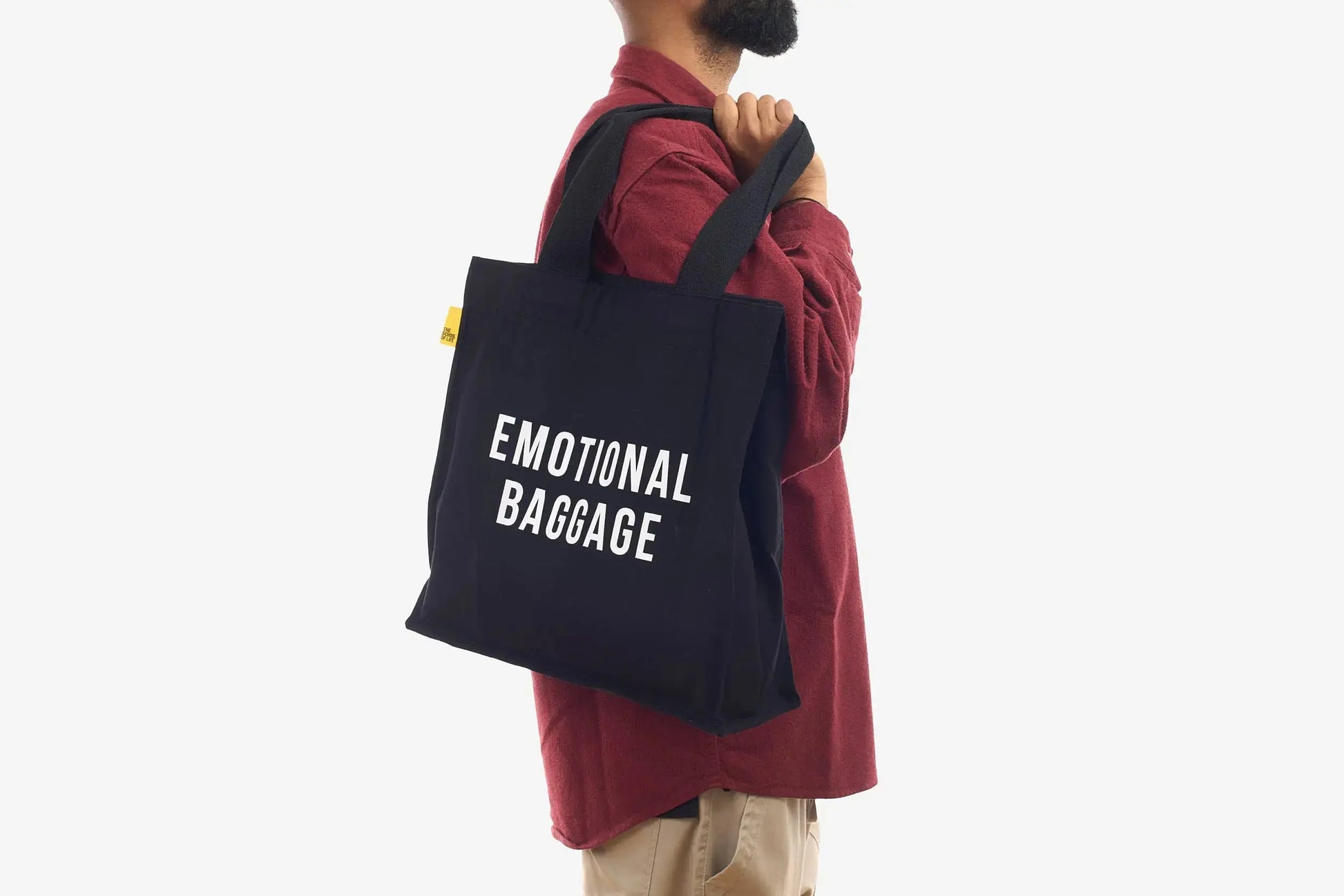 The School of Life Emotional Baggage Tote Bag | Black The School of Life