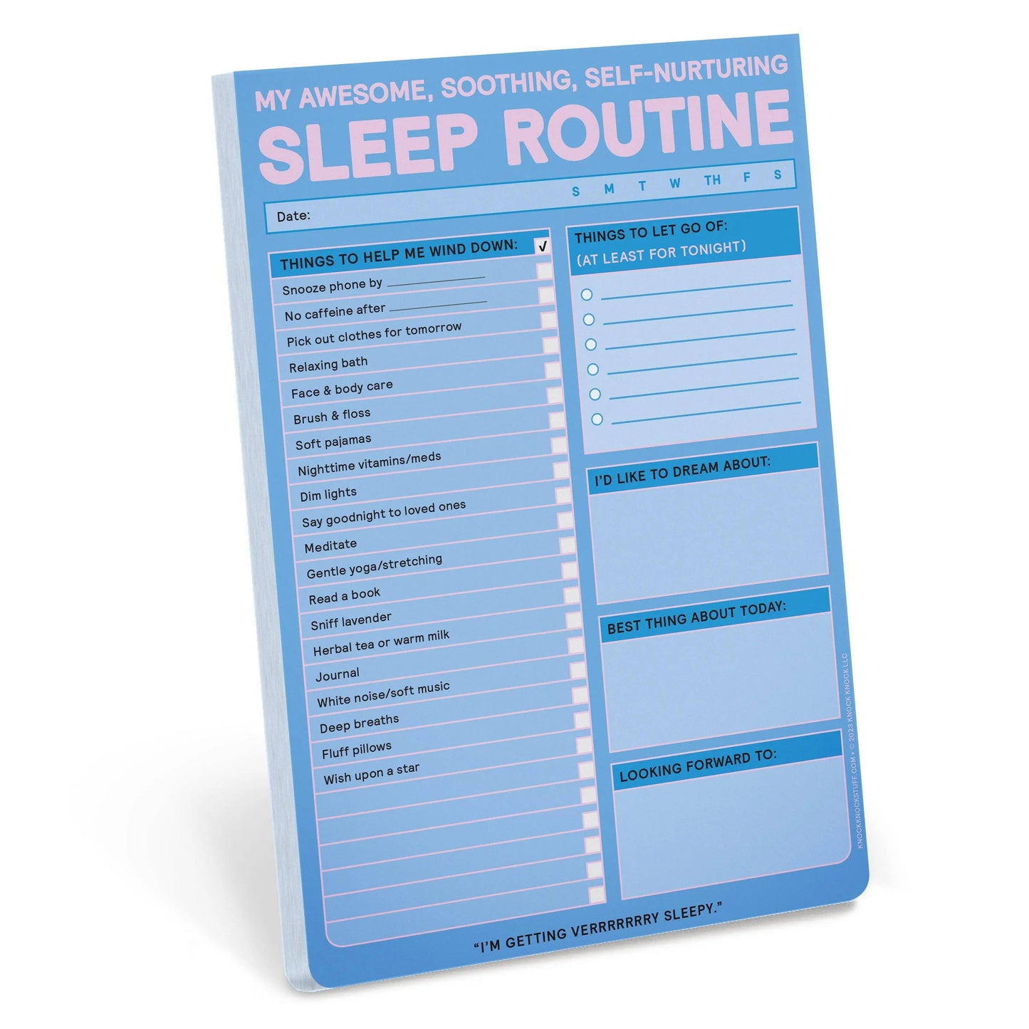 Knock Knock Sleep Routine Pad Abrams & Chronicle Books