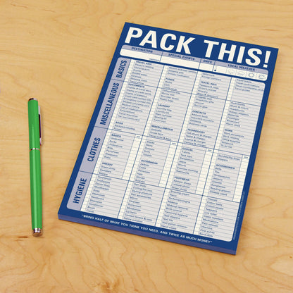 Knock Knock Pack This! Pad Abrams & Chronicle Books