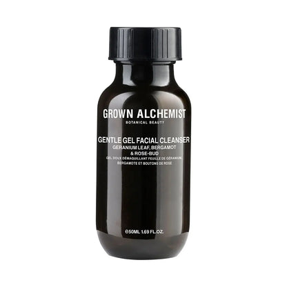 Gentle Gel Facial Cleanser (Geranium Leaf, Bergamot & Rosebud) | 50ml Grown Alchemist