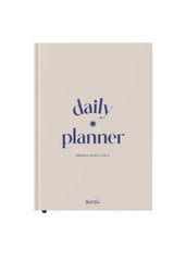 Yop & Tom Daily Planner | A5 Hardback Sand and Navy