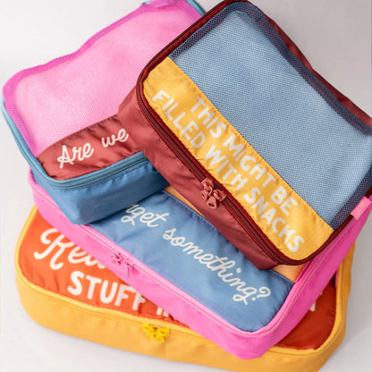 Packing Cube Set, Really Important Stuff Ban.do