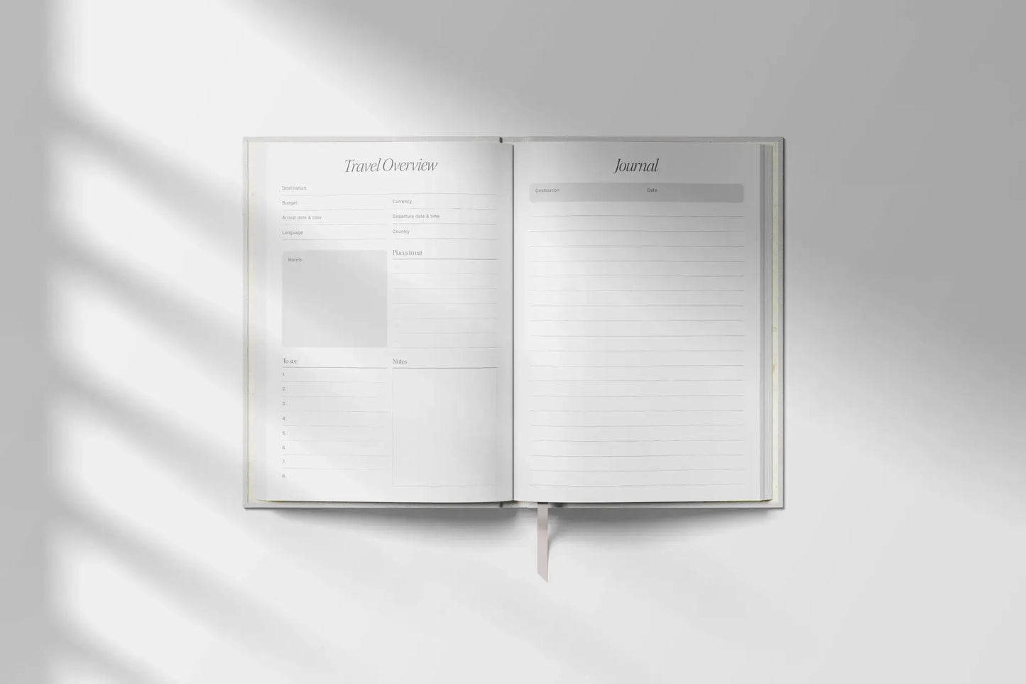 Travel Planner - A5 Hardback | Green Coral Yop & Tom