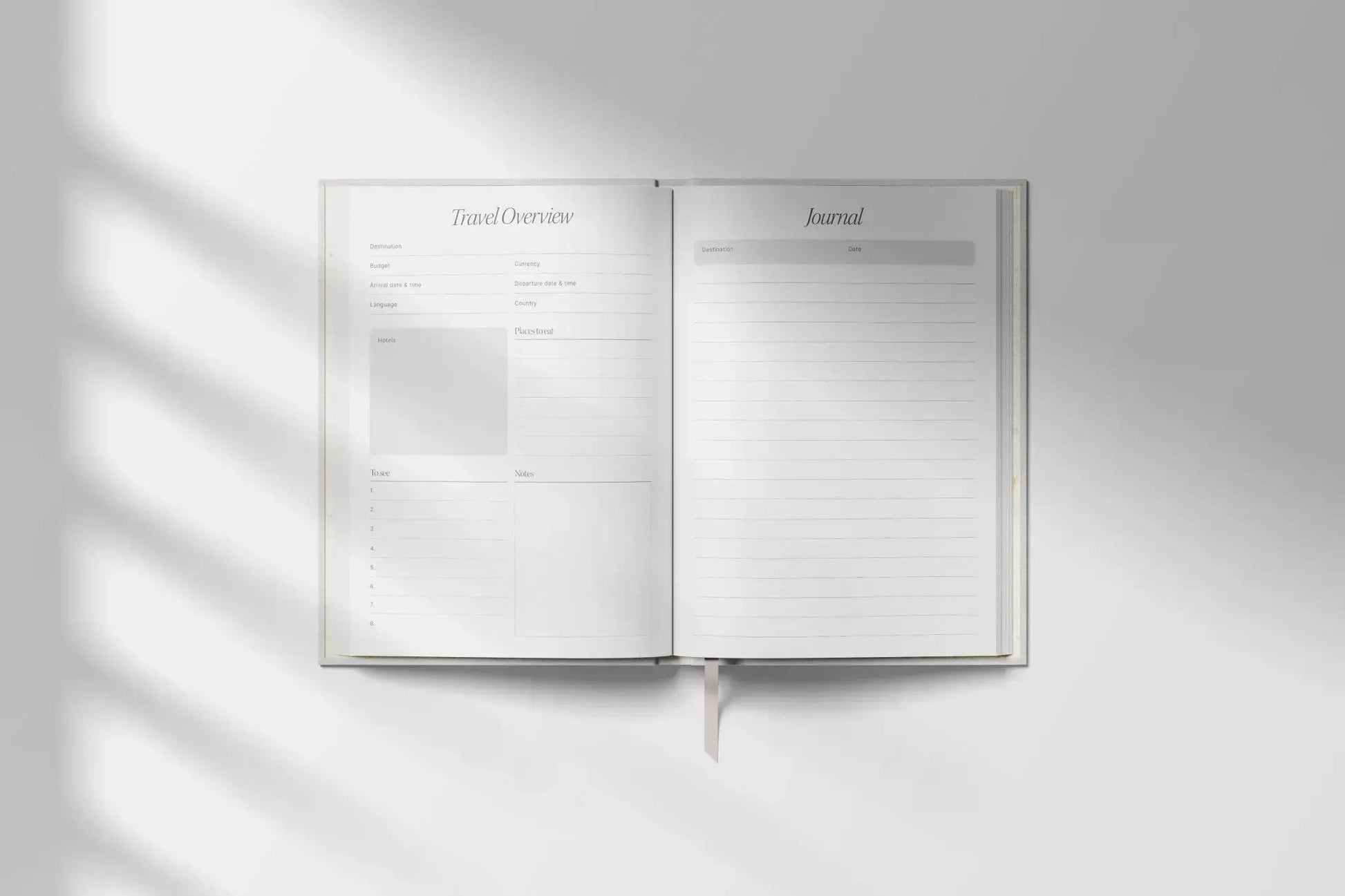Travel Planner - A5 Hardback | Green Coral Yop & Tom