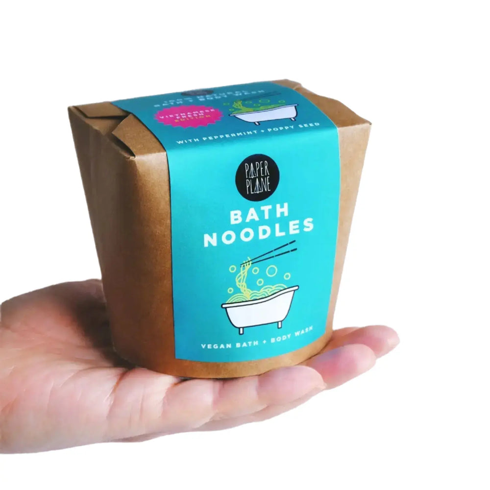 Paper Plane Vietnamese Fresh Bath Noodles | Peppermint Body Wash
